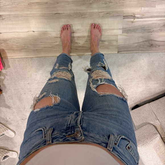 Top Shop Hayden Ripped High Rise Denim - 26 - Picture 4 of 5